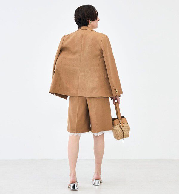 NOLLEY'S「《セットアップ対応》ウォッシャブルハイスペック麻調2WAYハーフパンツ」|その他|