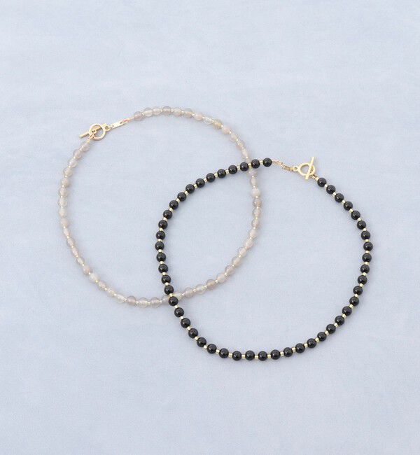 grace grace「【grace grace/グラスグラス】ラウンド天然石ネックレス」|ネックレス|