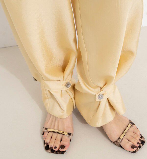 NOLLEY'S「【一部店舗＆WEB限定カラー】ウォッシャブル高機能サテン裾タブ付きパンツ」|その他|