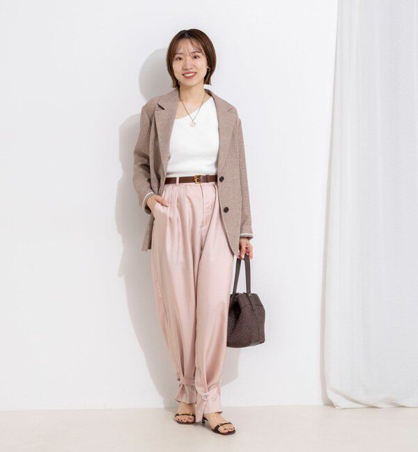 NOLLEY'S「【一部店舗＆WEB限定カラー】ウォッシャブル高機能サテン裾タブ付きパンツ」|その他|