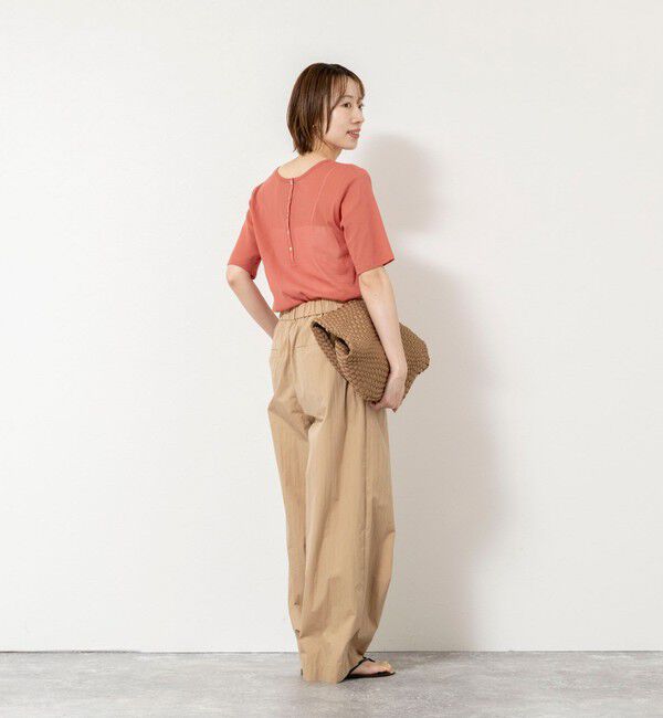 NOLLEY'S「ウォッシャブルコットンチュールバックヘンリー2WAYプルオーバー」|Tシャツ・カットソー|