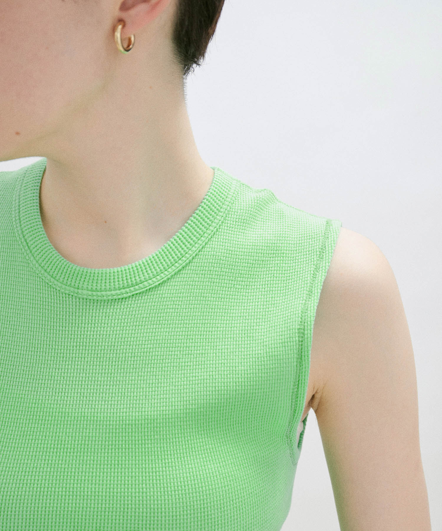 SALON adam et rope'「【Smile Cotton】ノースリーブプルオーバー/タンクトップ」|Tシャツ・カットソー|