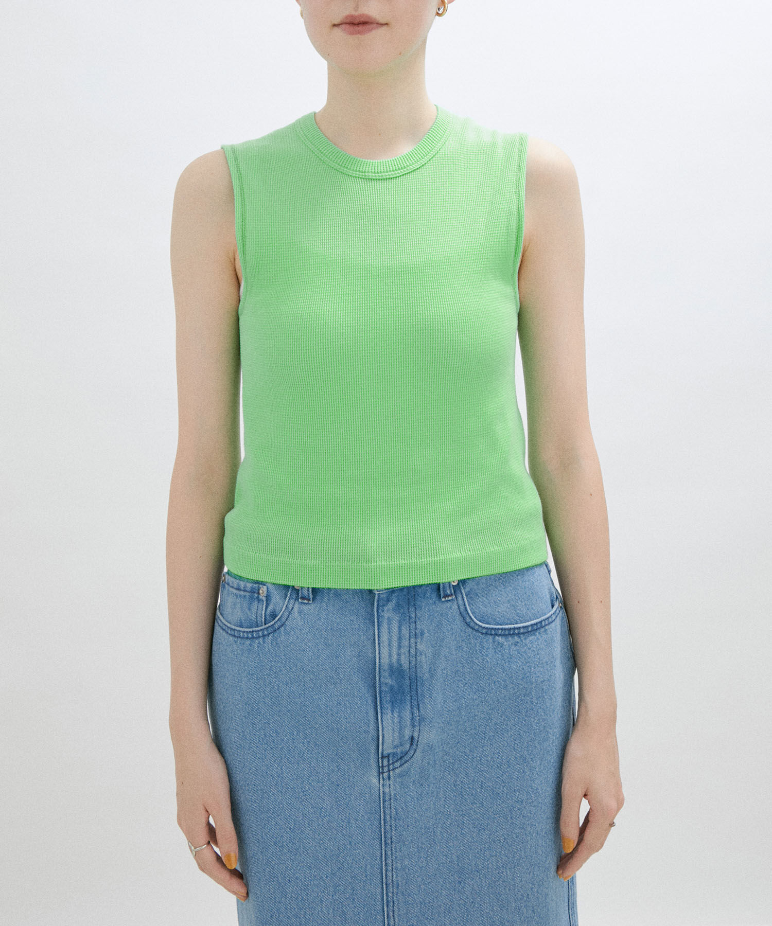 SALON adam et rope'「【Smile Cotton】ノースリーブプルオーバー/タンクトップ」|Tシャツ・カットソー|