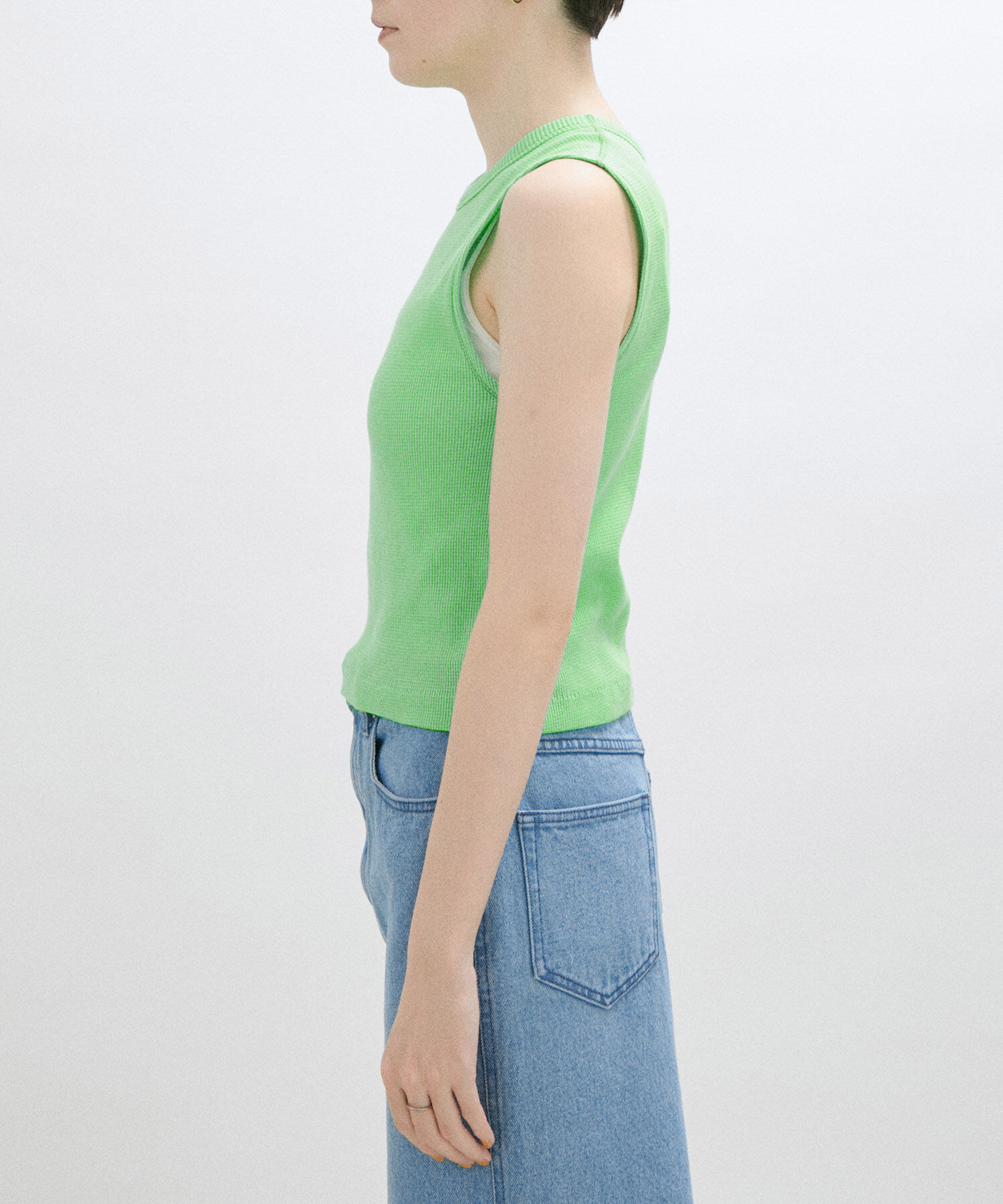 SALON adam et rope'「【Smile Cotton】ノースリーブプルオーバー/タンクトップ」|Tシャツ・カットソー|