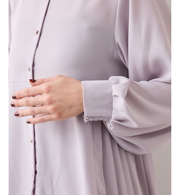 VIS「【WEB限定】サイドプリーツブラウス」|シャツ・ブラウス|