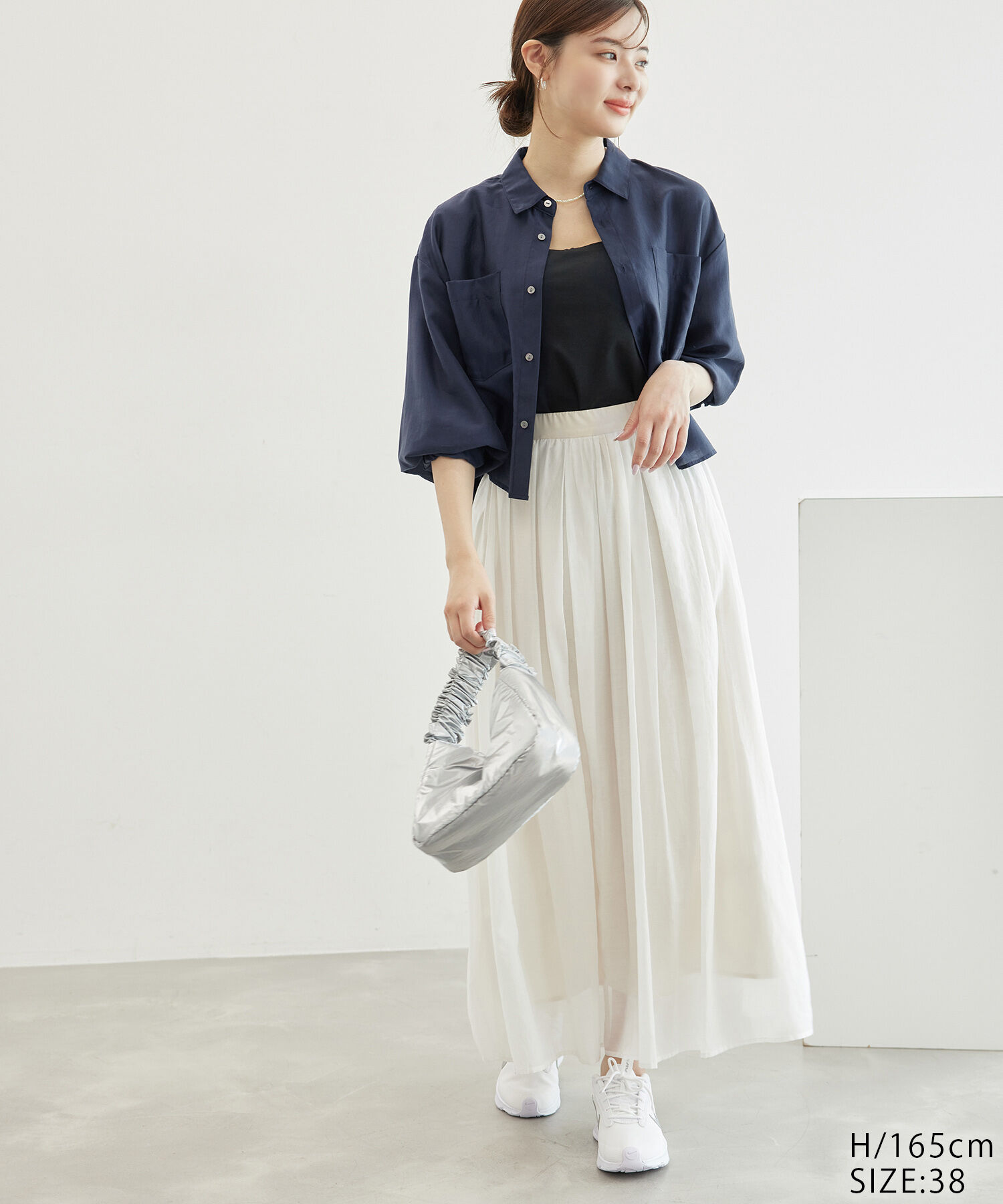 Rope&rsquo;Picnic「【ご好評につき追加生産・新色追加】クロップドシアーシャツ」|シャツ・ブラウス|