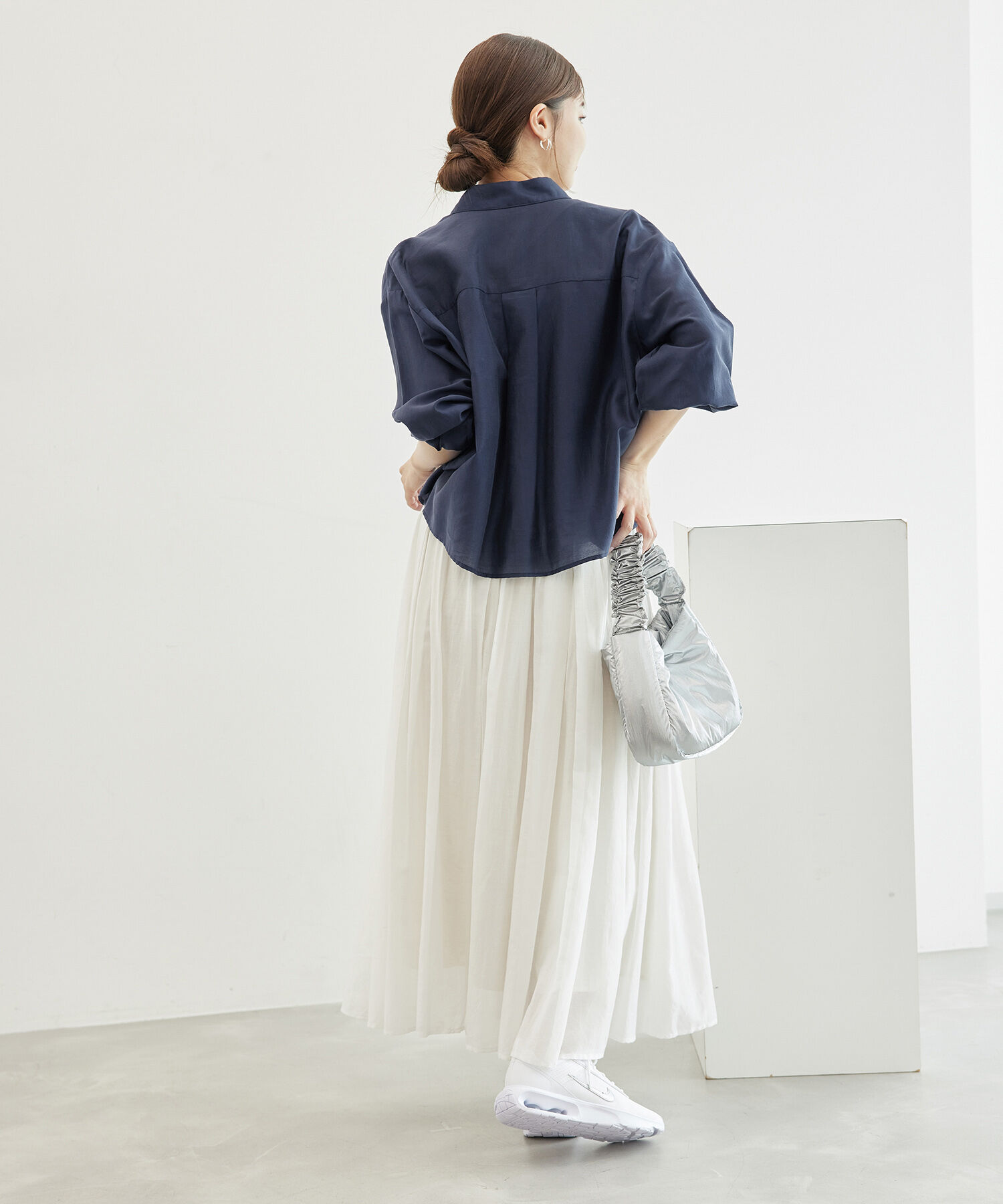 Rope&rsquo;Picnic「【ご好評につき追加生産・新色追加】クロップドシアーシャツ」|シャツ・ブラウス|