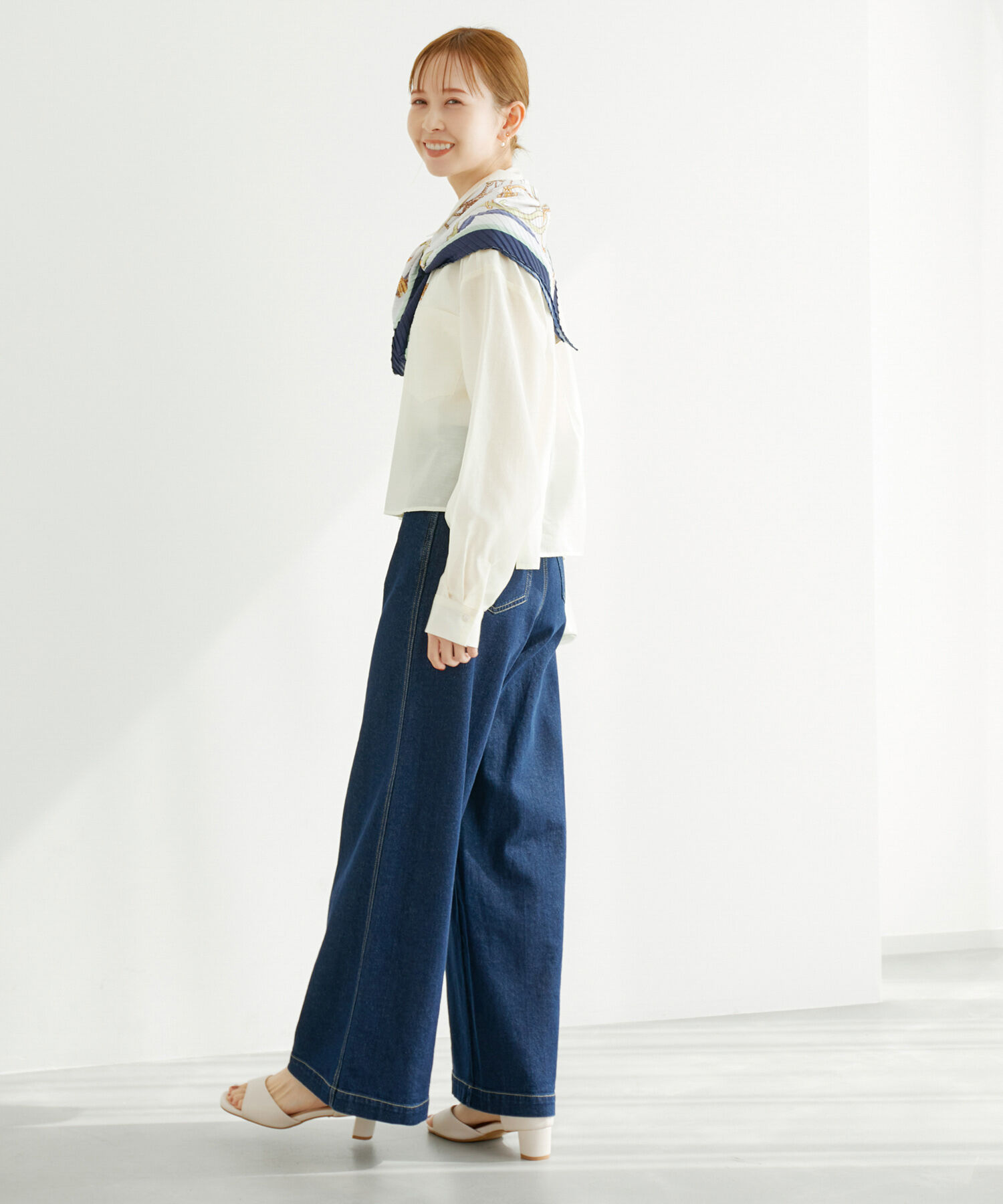 Rope&rsquo;Picnic「【ご好評につき追加生産・新色追加】クロップドシアーシャツ」|シャツ・ブラウス|