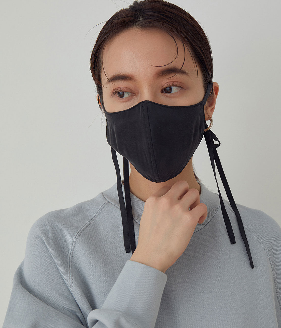 ADAM ET ROPE'「【WEB限定】シルクフォルムリボンマスク」|その他|