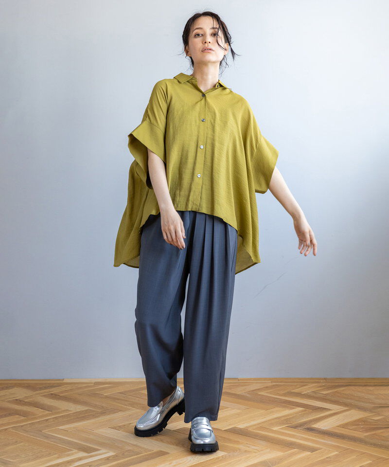  「アシンメトリータックパンツ」|その他|