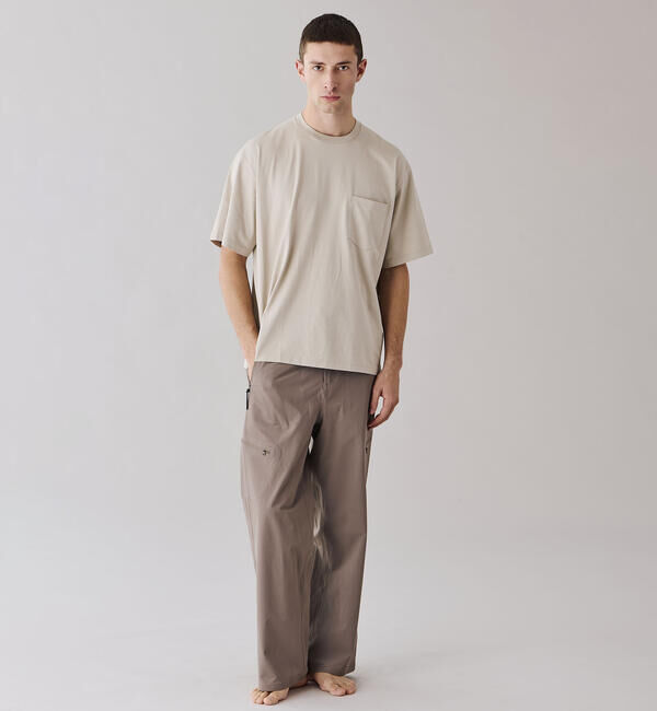 handvaerk「handvaerk | 60/2 クルーネックビッグポケットTシャツ SOLID MEN」|Tシャツ・カットソー|