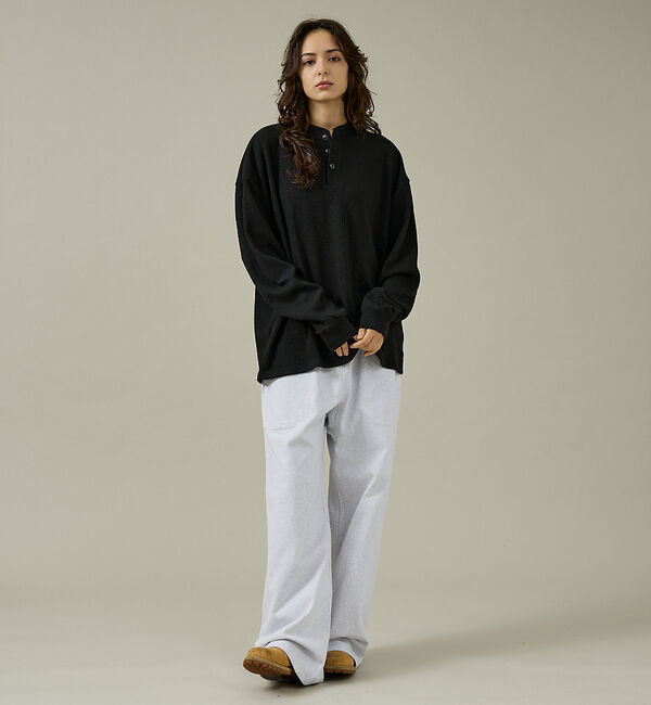 ABAHOUSE「【SEABEES / シービーズ】ピグメント サーマル L/S ヘンリーネック」|Tシャツ・カットソー|