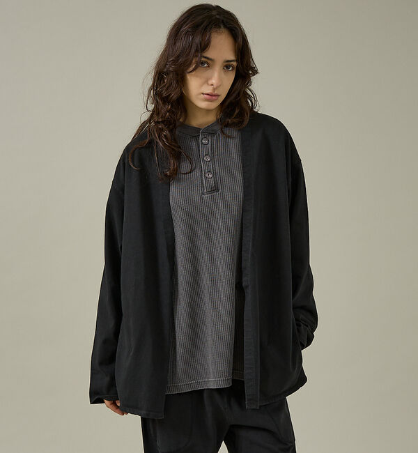 ABAHOUSE「【SEABEES / シービーズ】ピグメント サーマル L/S ヘンリーネック」|Tシャツ・カットソー|