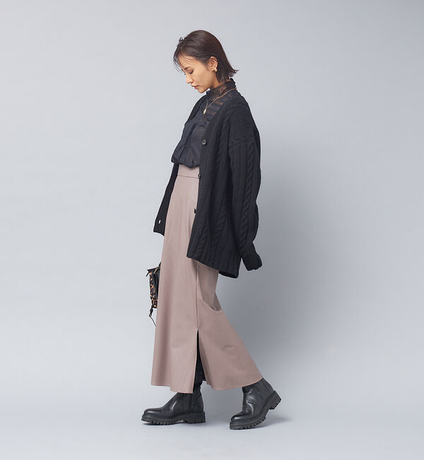 Rouge vif「シープレザークロススカート」|スカート|