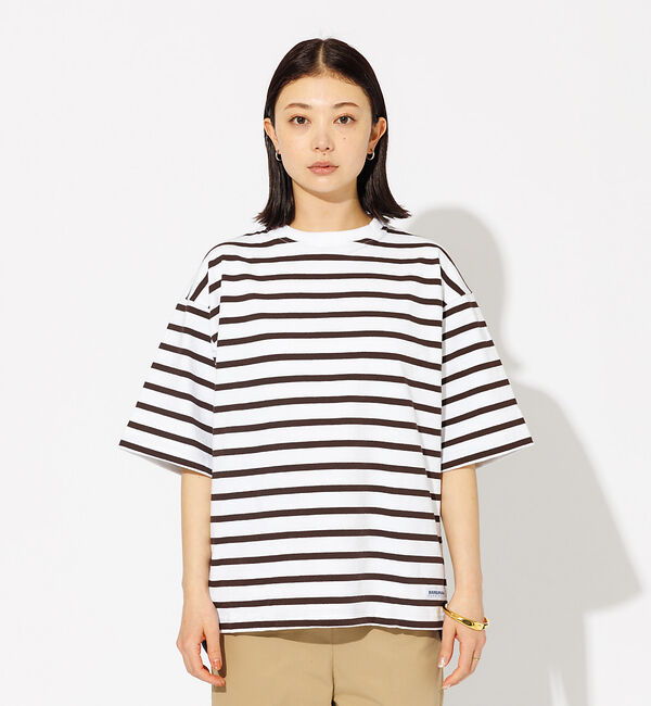 Rouge vif「【BARBARIAN/バーバリアン】ボーダーTシャツ / ビッグシルエット /」|Tシャツ・カットソー|