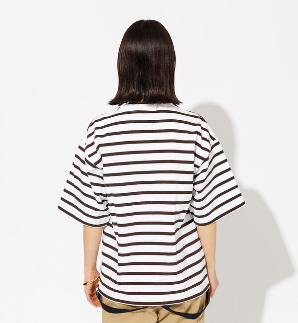 Rouge vif「【BARBARIAN/バーバリアン】ボーダーTシャツ / ビッグシルエット /」|Tシャツ・カットソー|