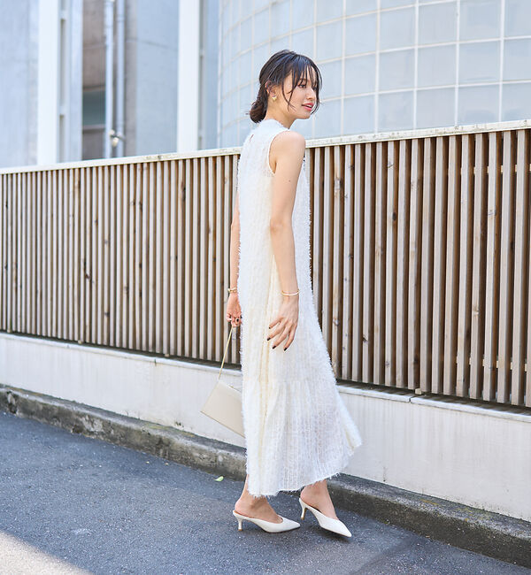 Rouge vif「フェザーノースリーブワンピース」|ワンピース|