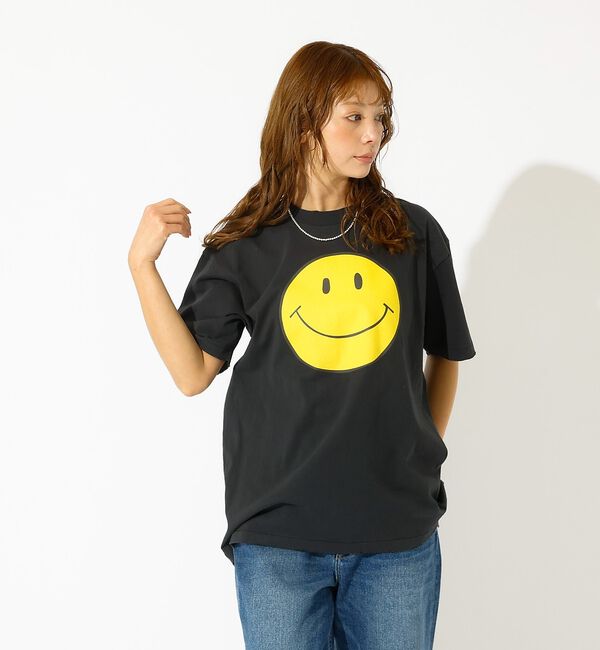 Rouge vif「【HANDTEX&times;Masayoshi Watanabe】スマイル プリントTシャ」|Tシャツ・カットソー|