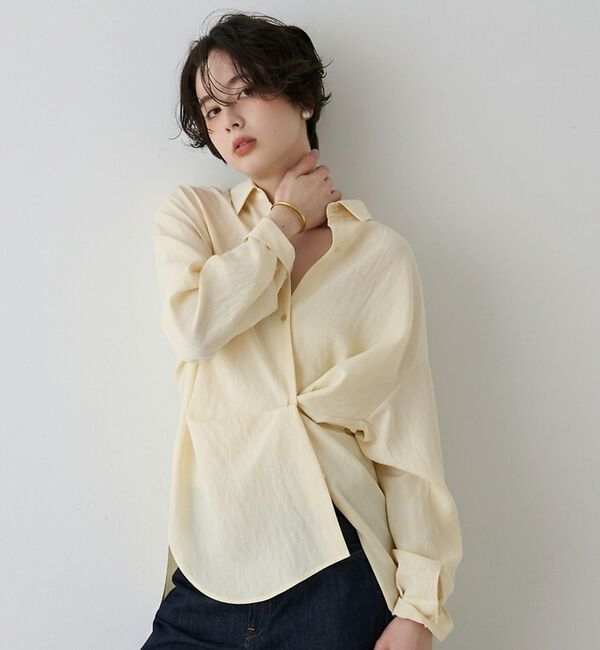 Rouge vif「【一部店舗限定】アシンメトリー変形2WAYシャツ」|シャツ・ブラウス|イエロー