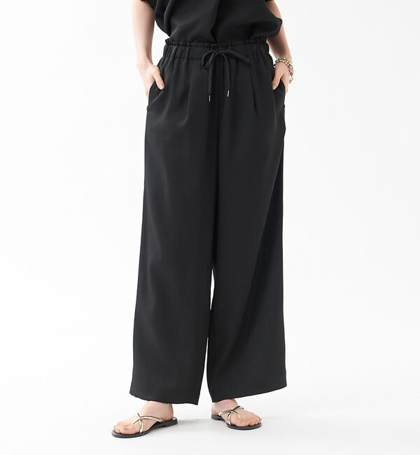 qualite「《セットアップ対応》リネンライクワイドパンツ」|その他|