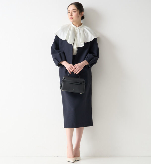 TIARA「ボリュームギャザーカラーブラウス」|シャツ・ブラウス|