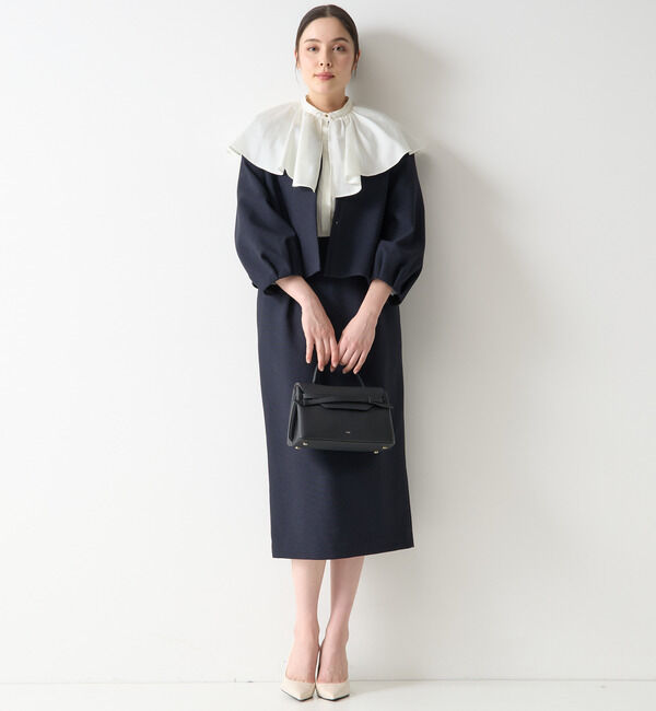 TIARA「ボリュームギャザーカラーブラウス」|シャツ・ブラウス|