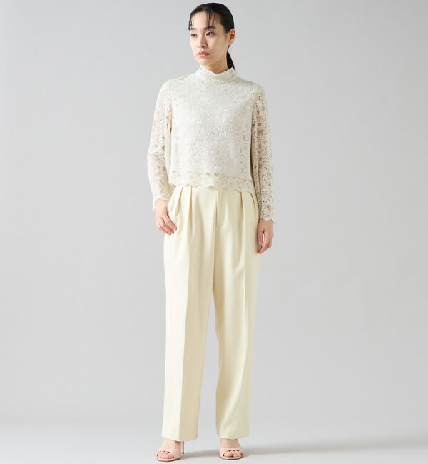 TIARA「ハイネックレースブラウス」|シャツ・ブラウス|
