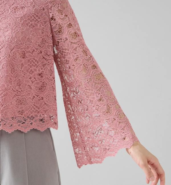 TIARA「ハイネックレースブラウス」|シャツ・ブラウス|