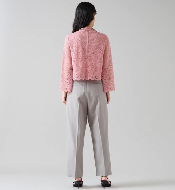 TIARA「ハイネックレースブラウス」|シャツ・ブラウス|