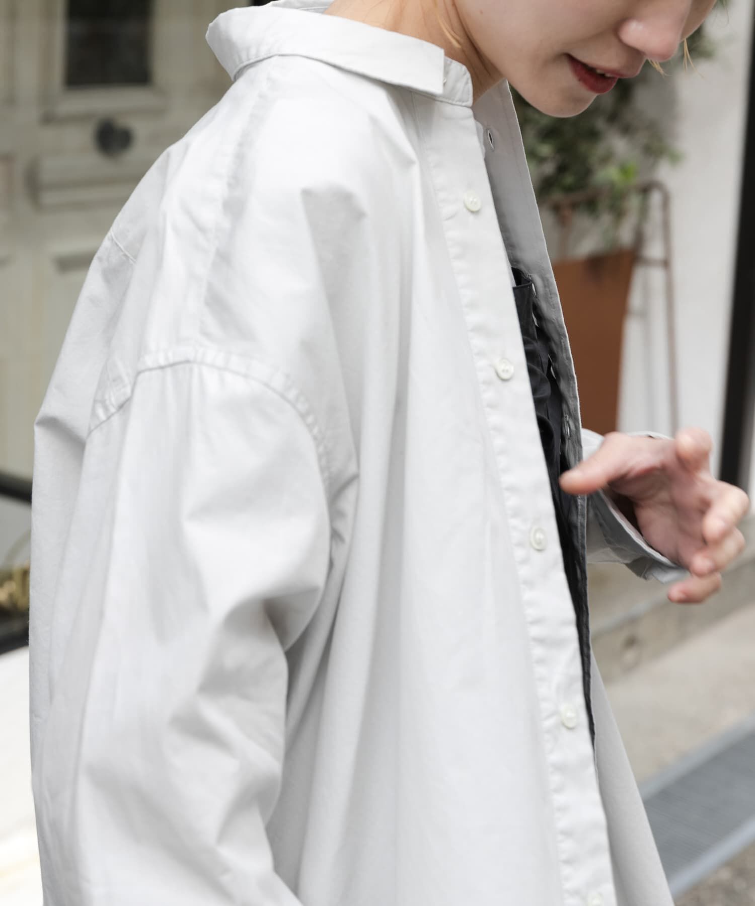 URBAN RESEARCH DOORS「FORK&SPOON　ガーメントダイロングスリーブシャツ」|シャツ・ブラウス|