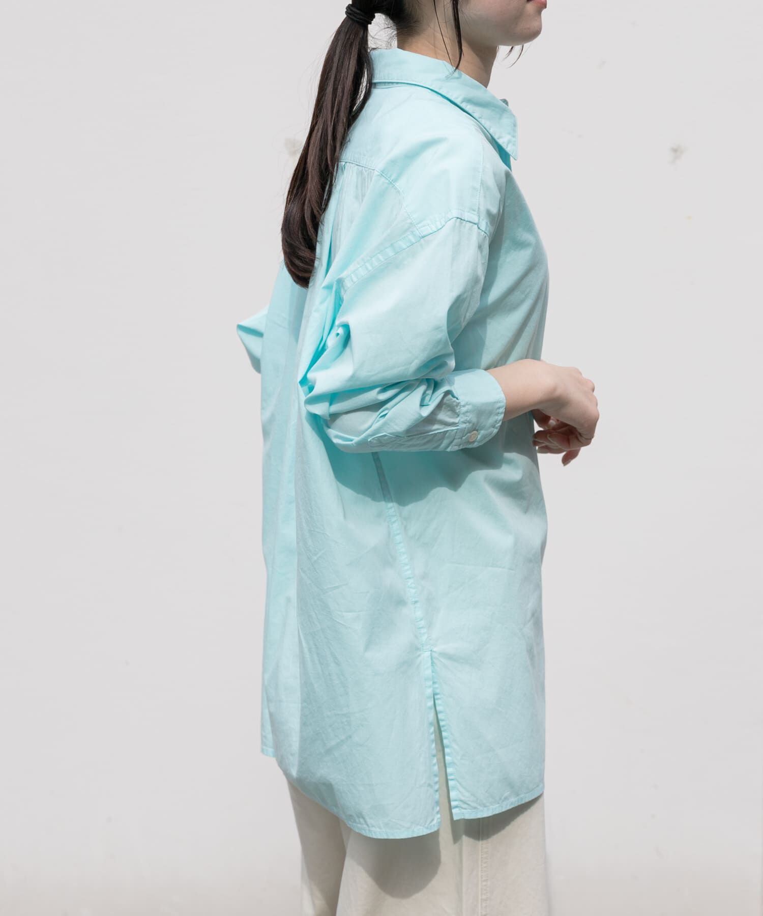 URBAN RESEARCH DOORS「FORK&SPOON　ガーメントダイロングスリーブシャツ」|シャツ・ブラウス|