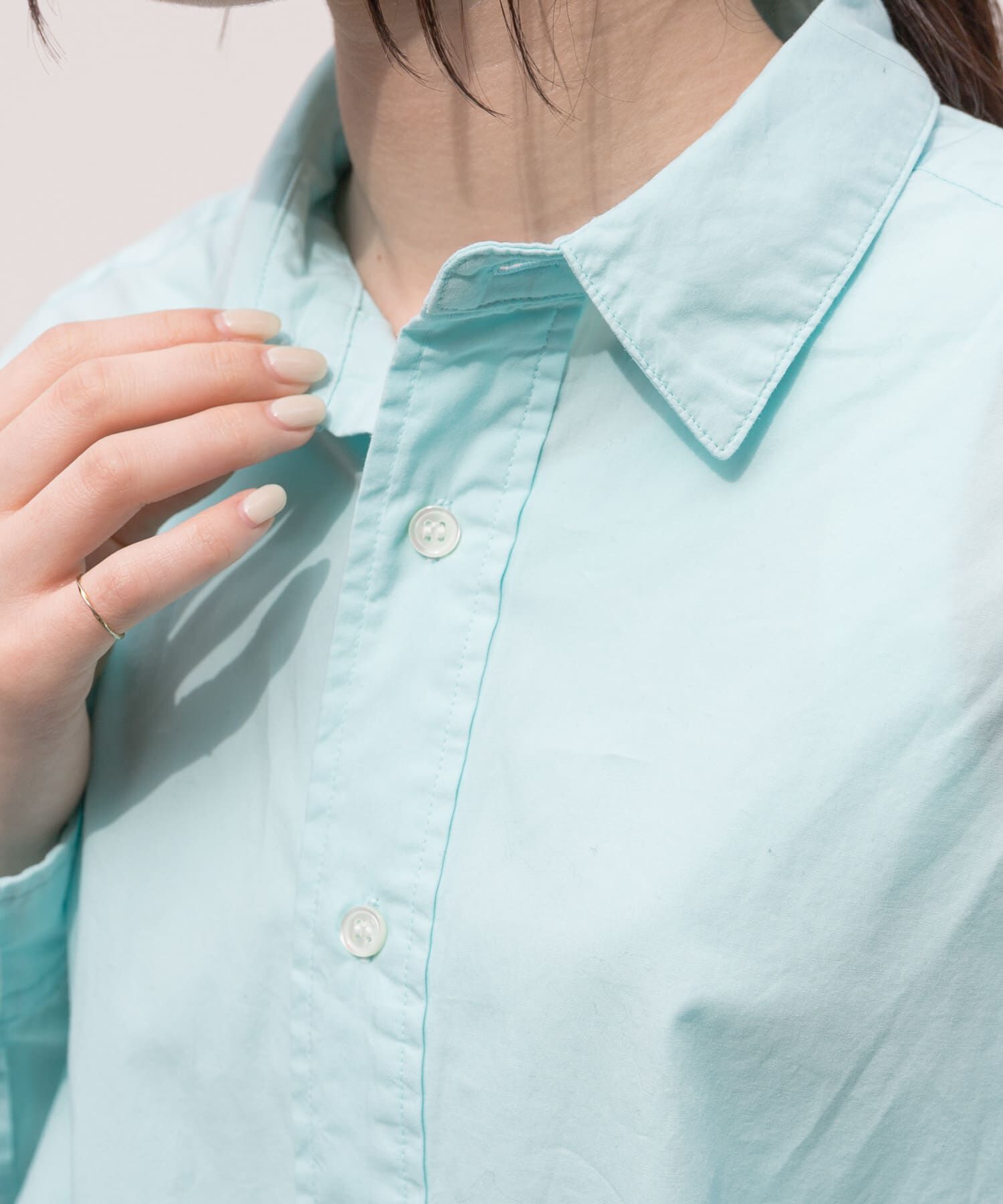 URBAN RESEARCH DOORS「FORK&SPOON　ガーメントダイロングスリーブシャツ」|シャツ・ブラウス|