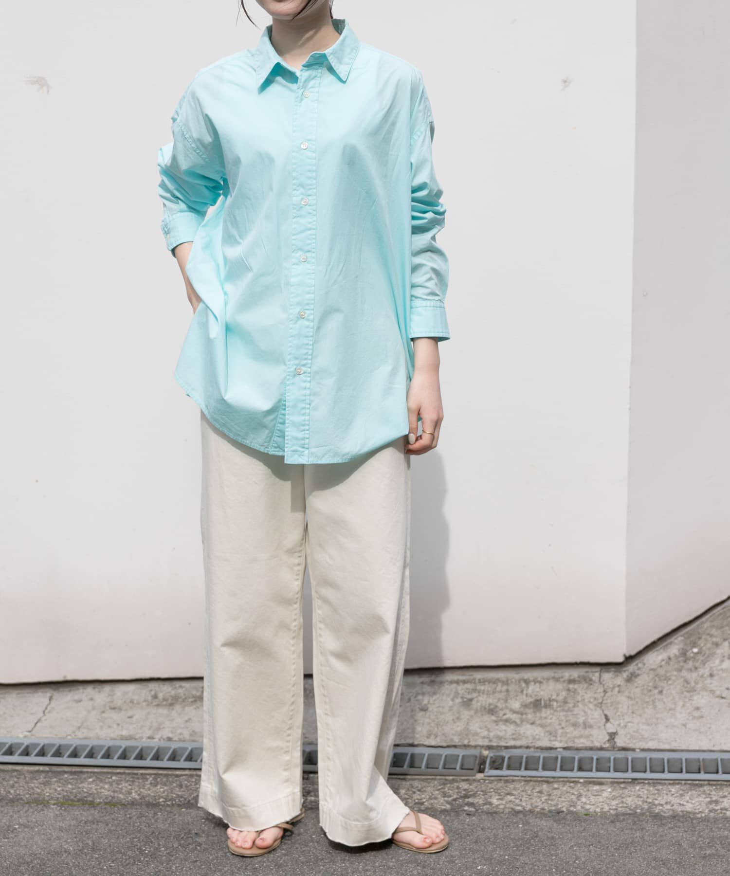 URBAN RESEARCH DOORS「FORK&SPOON　ガーメントダイロングスリーブシャツ」|シャツ・ブラウス|