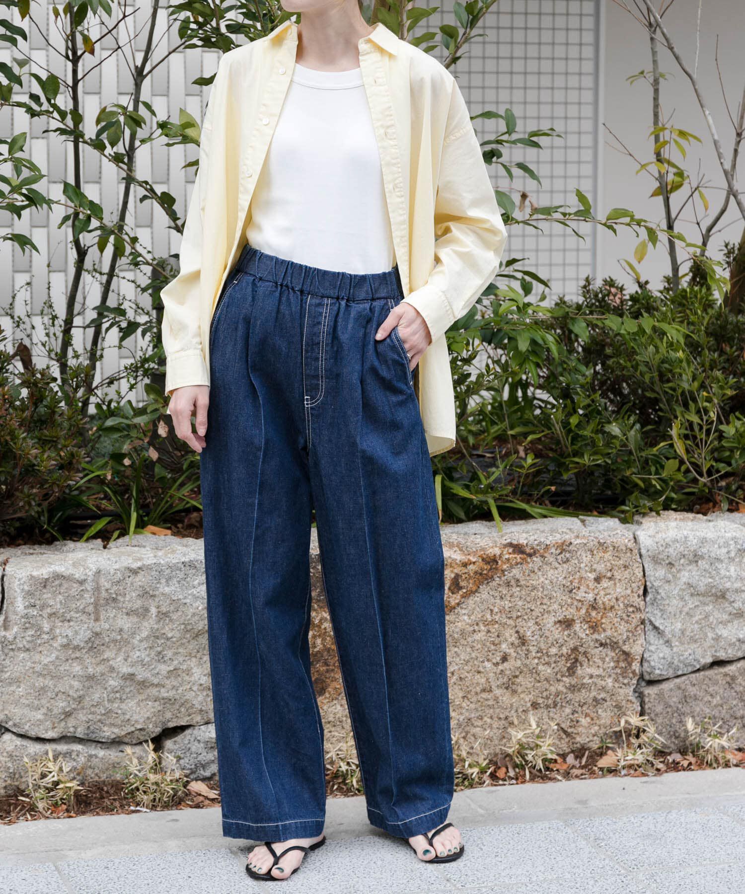 URBAN RESEARCH DOORS「FORK&SPOON　ガーメントダイロングスリーブシャツ」|シャツ・ブラウス|