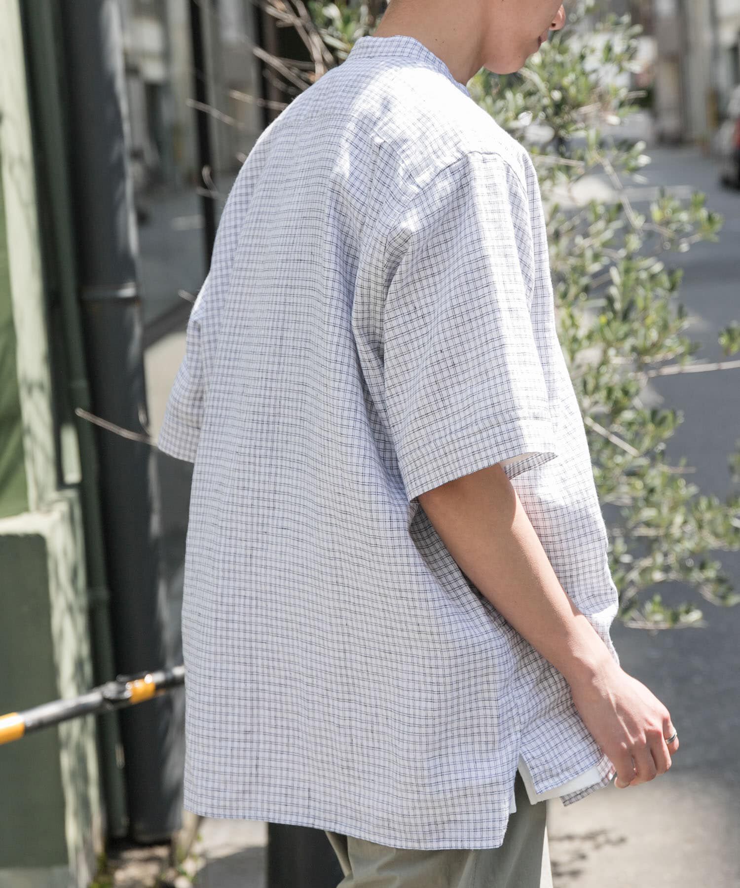 URBAN RESEARCH DOORS「FORK&SPOON　コットンリネンショートスリーブシャツ」|シャツ・ブラウス|