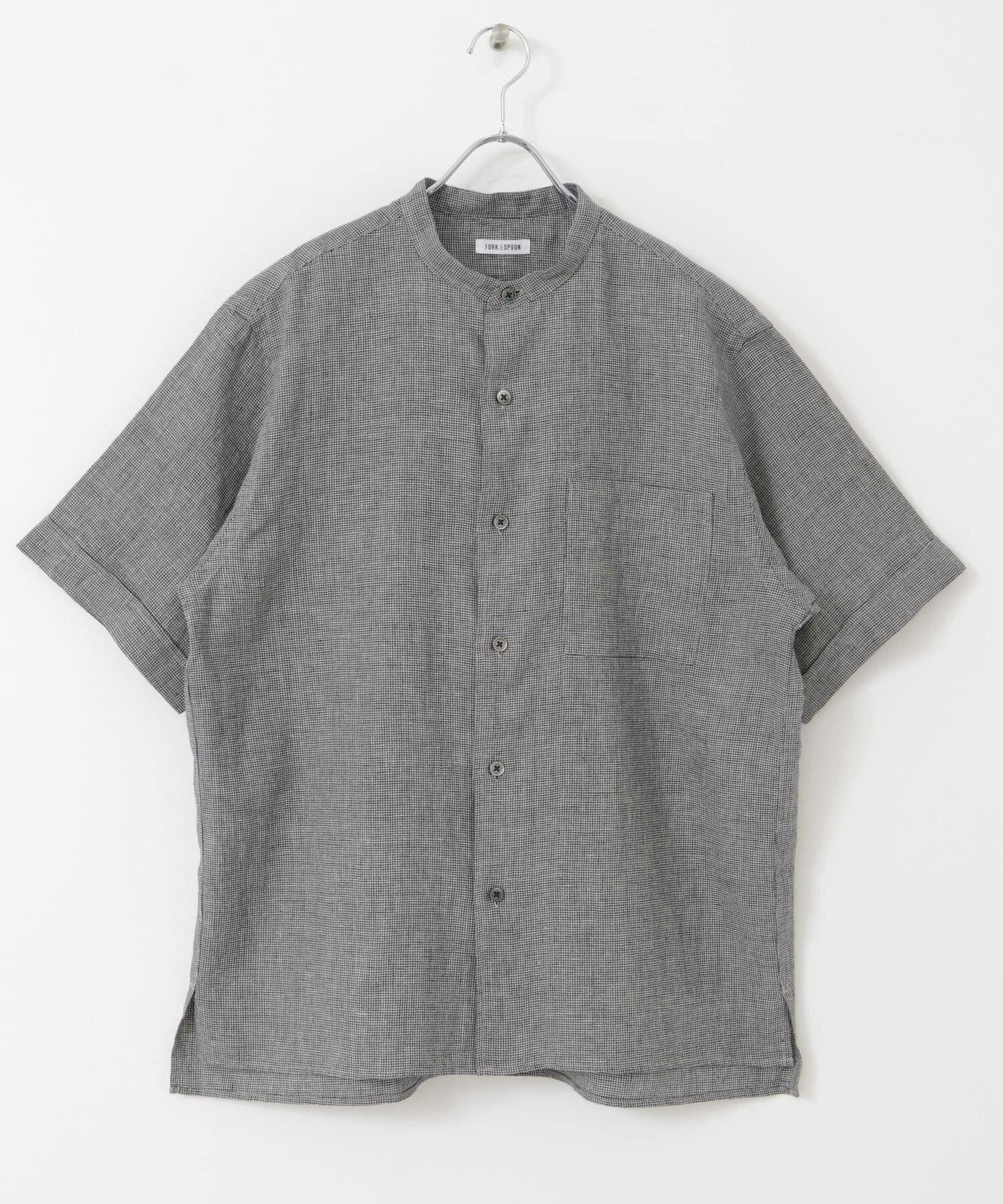 URBAN RESEARCH DOORS「FORK&SPOON　コットンリネンショートスリーブシャツ」|シャツ・ブラウス|