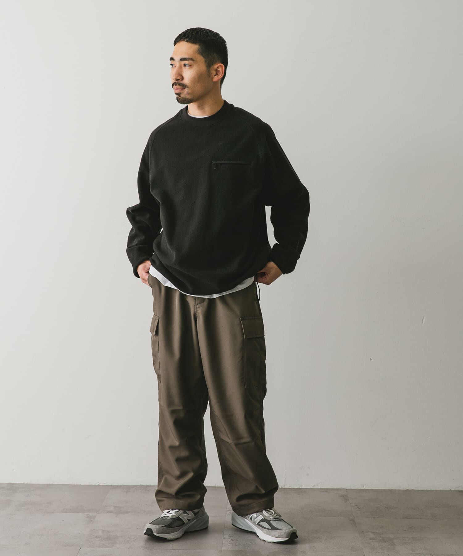 URBAN RESEARCH DOORS「『UR TECH』ピケフリース プルオーバー」|Tシャツ・カットソー|