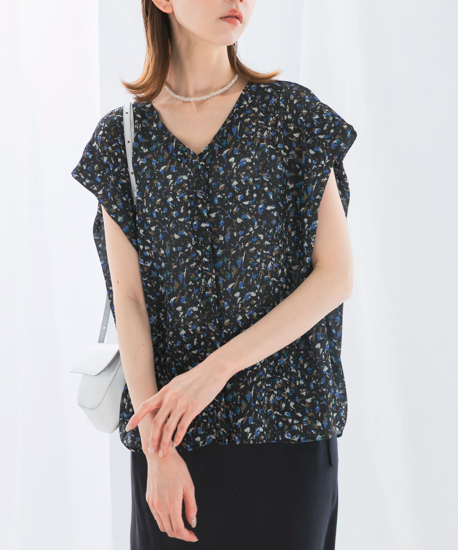 URBAN RESEARCH ROSSO「フラワープリントブラウス」|シャツ・ブラウス|