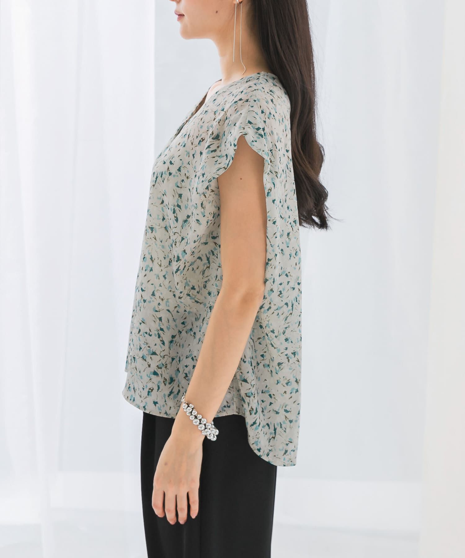 URBAN RESEARCH ROSSO「フラワープリントブラウス」|シャツ・ブラウス|