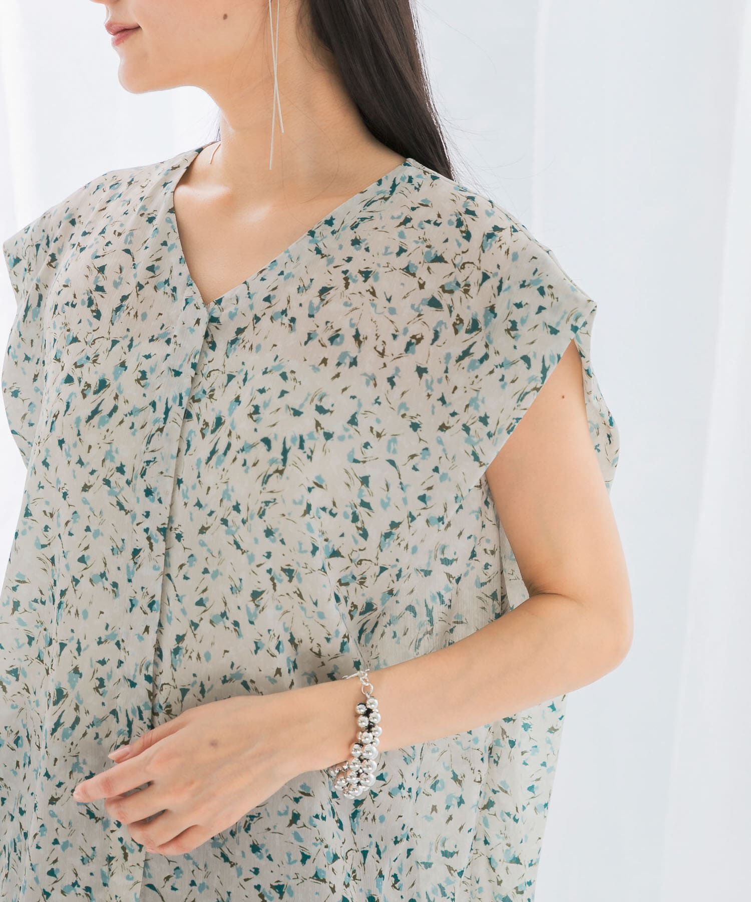 URBAN RESEARCH ROSSO「フラワープリントブラウス」|シャツ・ブラウス|