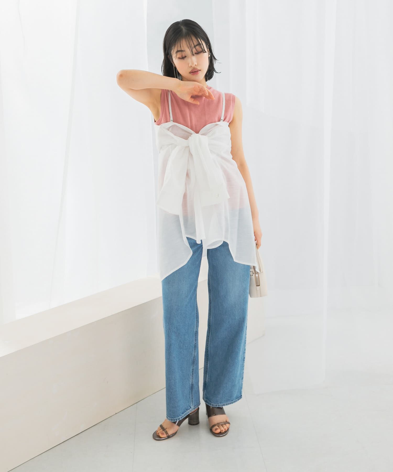 URBAN RESEARCH ROSSO「リネンタッチイージーケアオーバーシャツ」|シャツ・ブラウス|