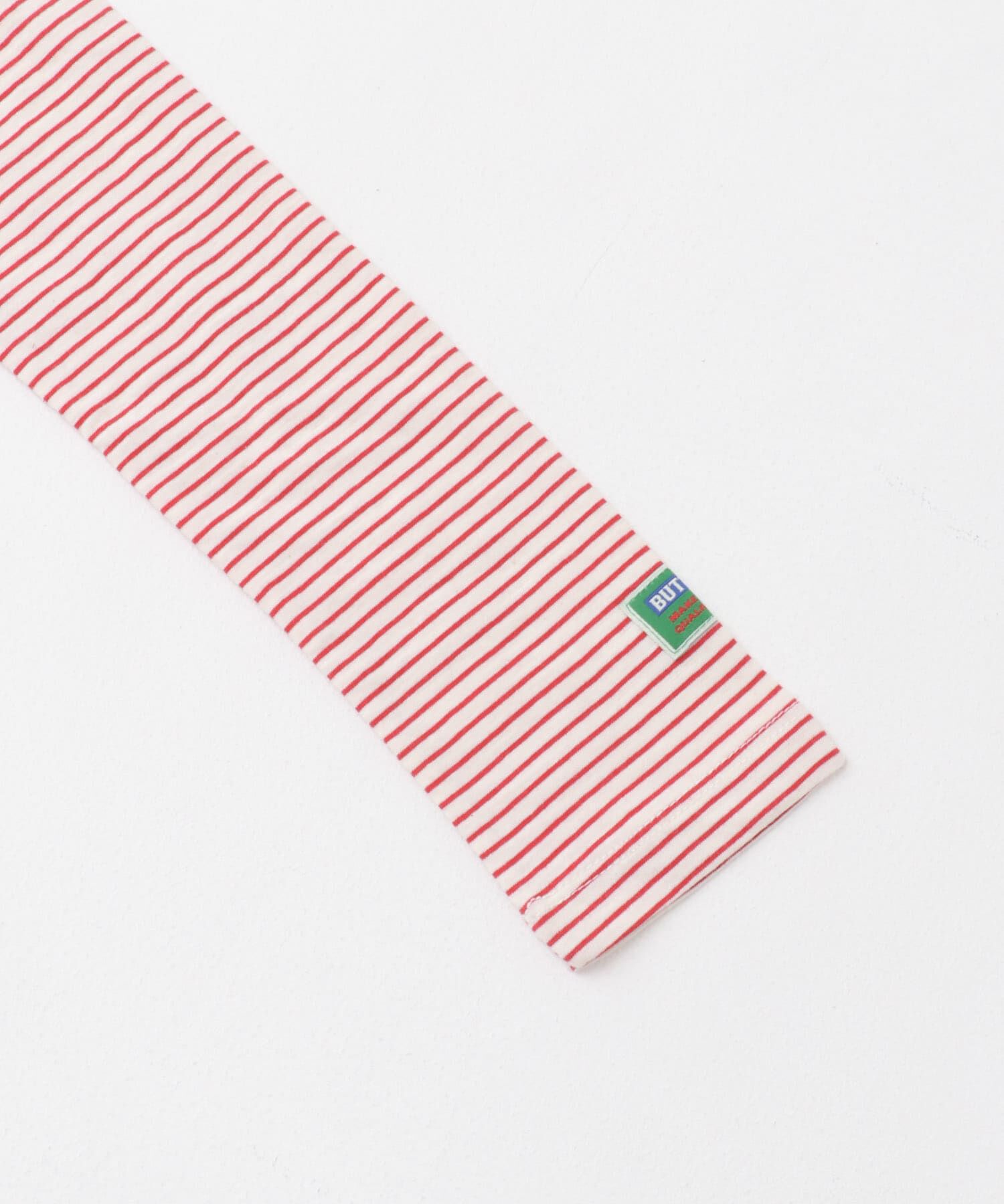 URBAN RESEARCH ROSSO「GREEN BUTTER　Two-way Stripe Patch T-shirts」|Tシャツ・カットソー|
