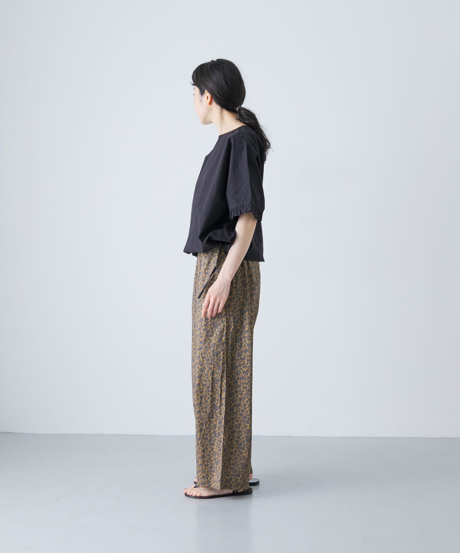 かぐれ「コットン小花柄イージーパンツ」|その他|