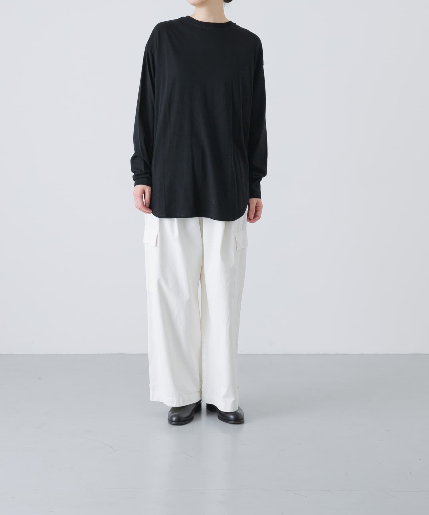 かぐれ「コットンクルーネックカットソー」|Tシャツ・カットソー|