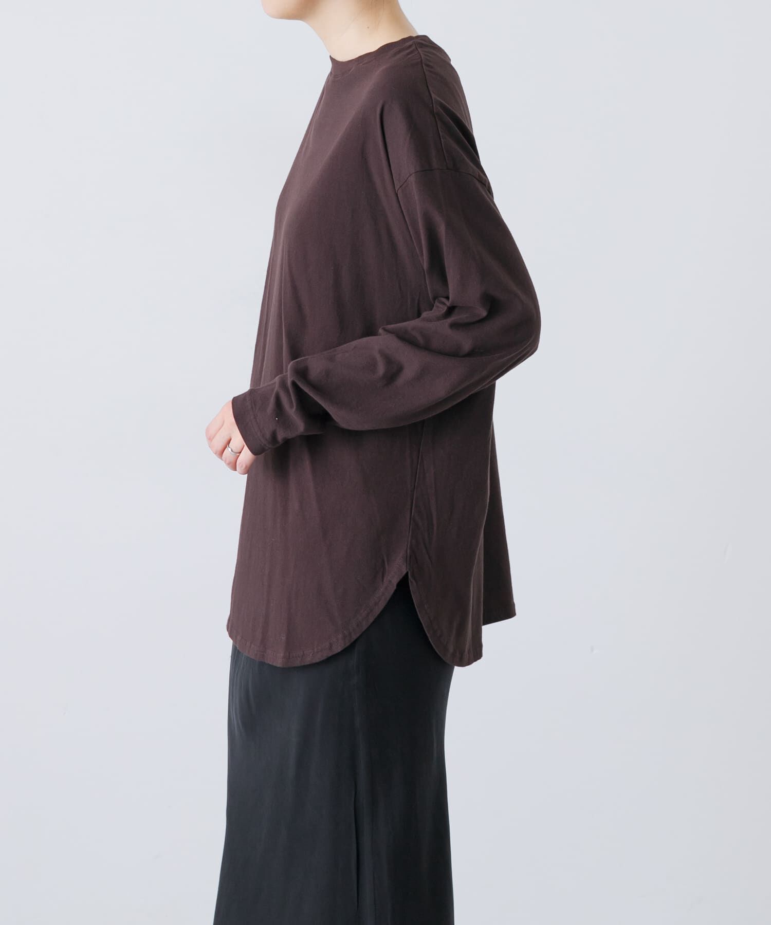 かぐれ「コットンクルーネックカットソー」|Tシャツ・カットソー|