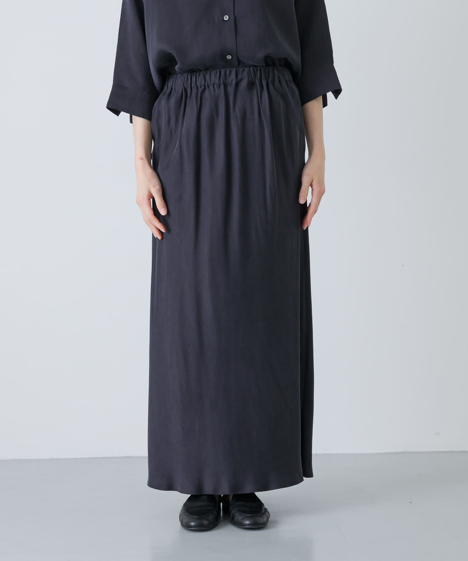 かぐれ「『2サイズ展開』キュプラバイアススカート」|スカート|