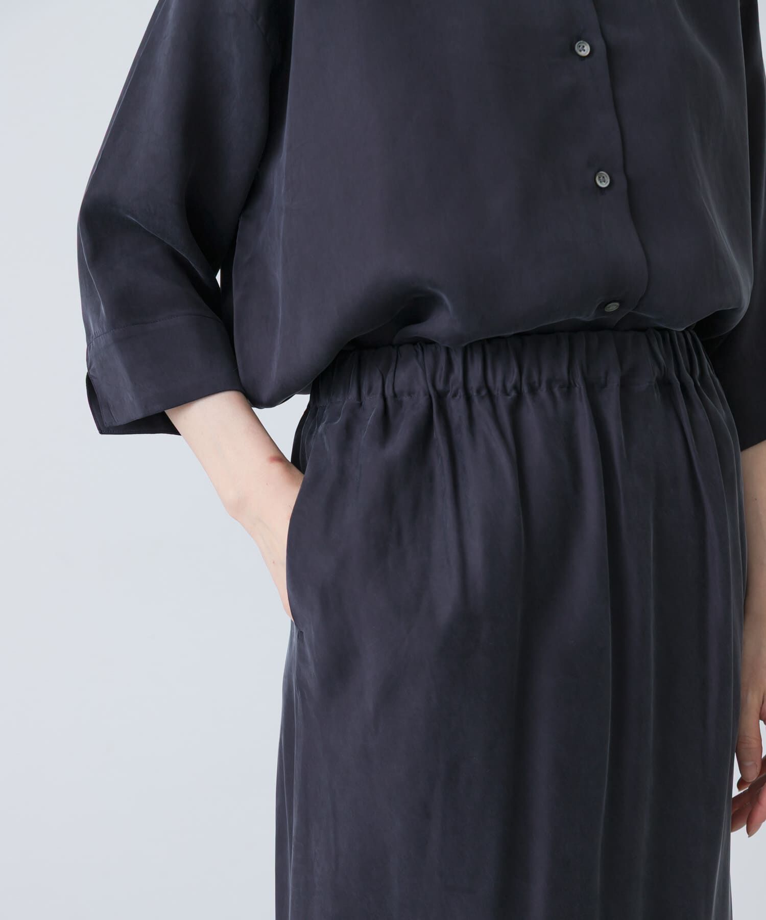 かぐれ「『2サイズ展開』キュプラバイアススカート」|スカート|