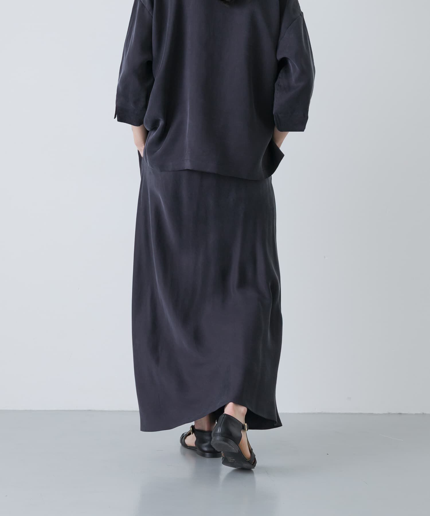 かぐれ「『2サイズ展開』キュプラバイアススカート」|スカート|