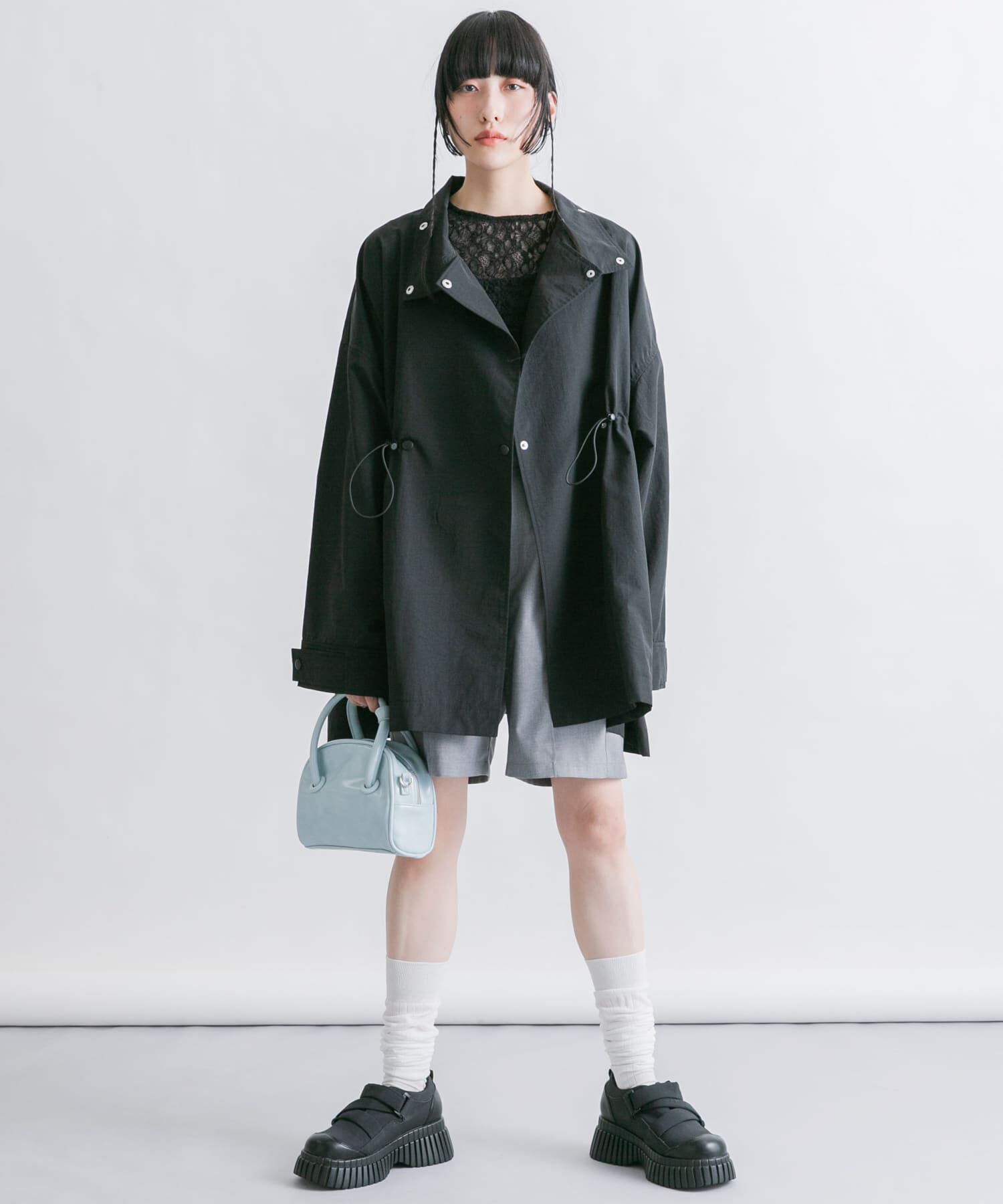  「スタンドカラーBIGナイロンジャケット」|その他|