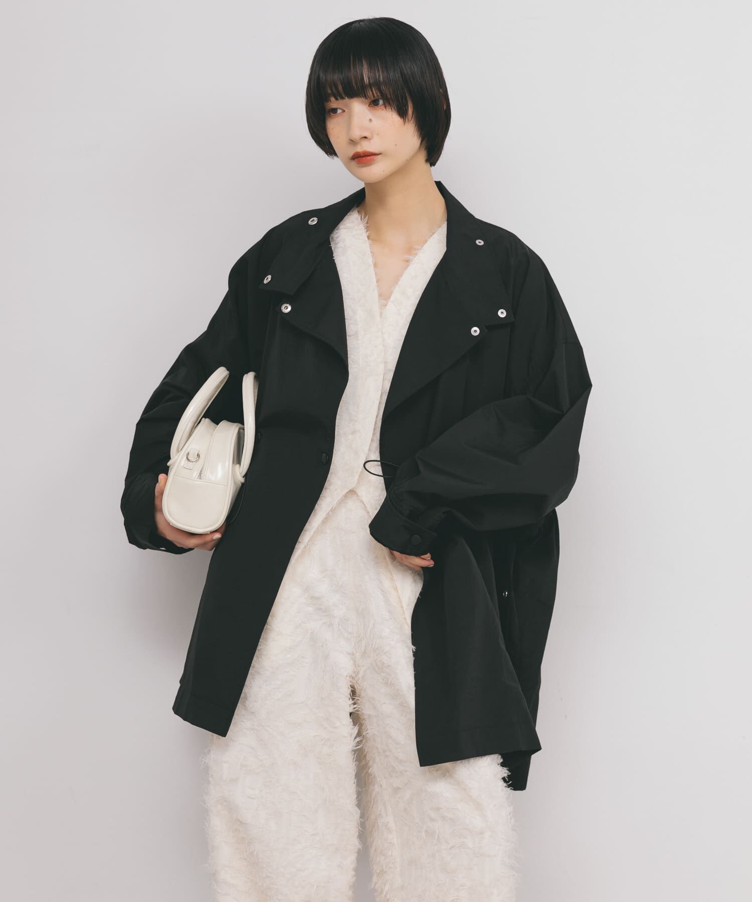  「スタンドカラーBIGナイロンジャケット」|その他|